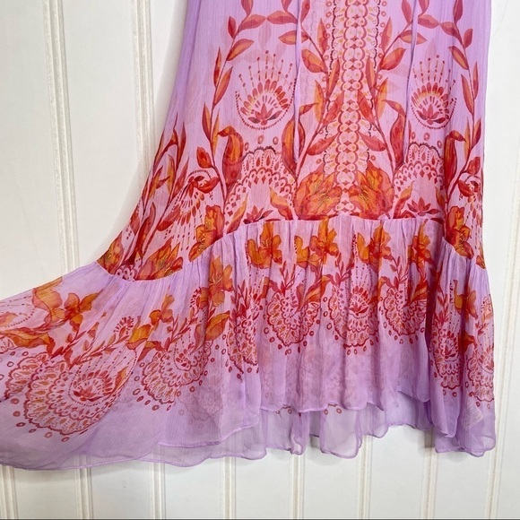Anthropologie Wisteria Silk Dress 171 - Picture 3 of 12